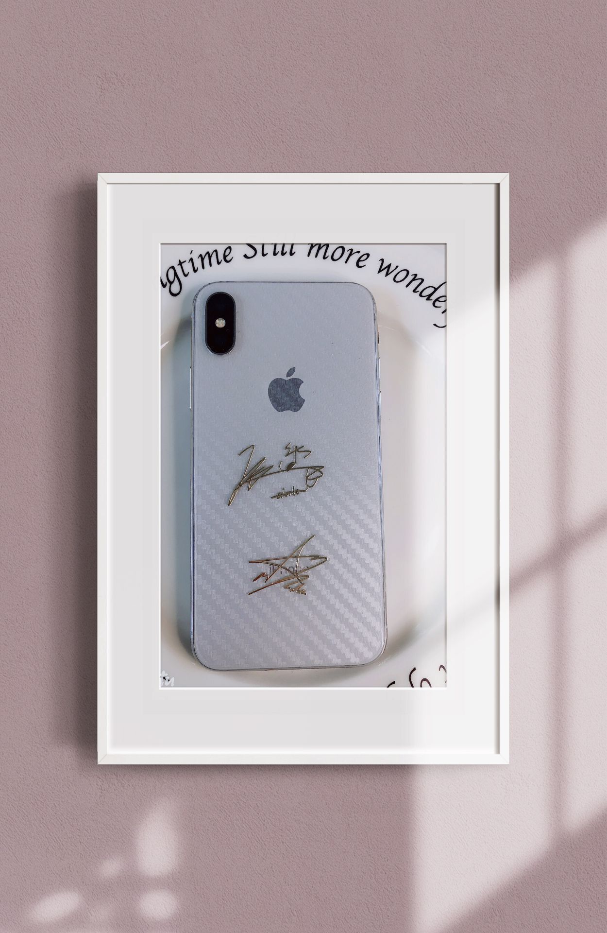 nct 内存条 成员签名款 logo款 自制周边手机防辐射镀金贴-阿里巴巴