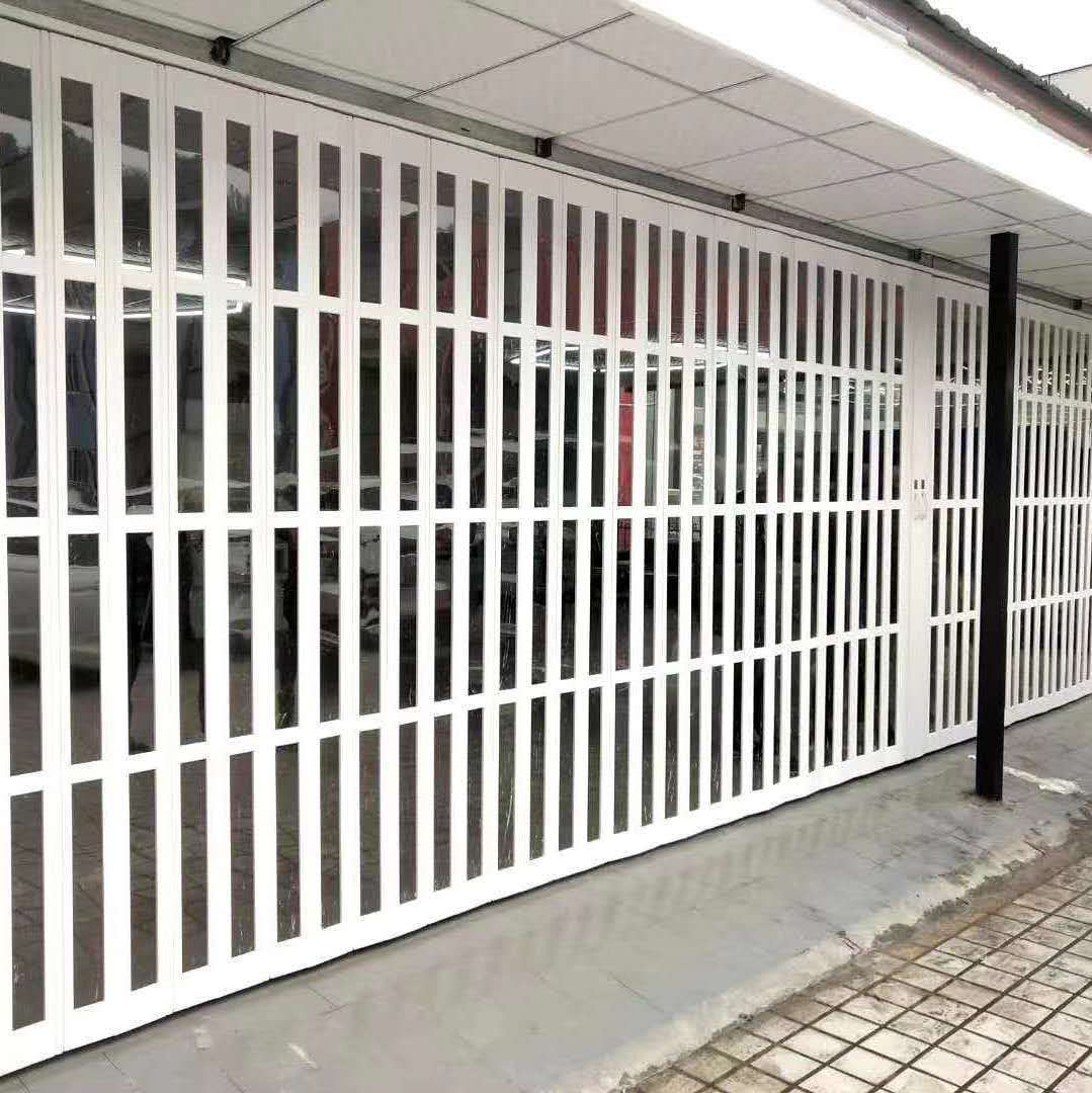 pvc折叠推拉门 汽车折叠门 家用隔断门商场店铺折叠门 工业门