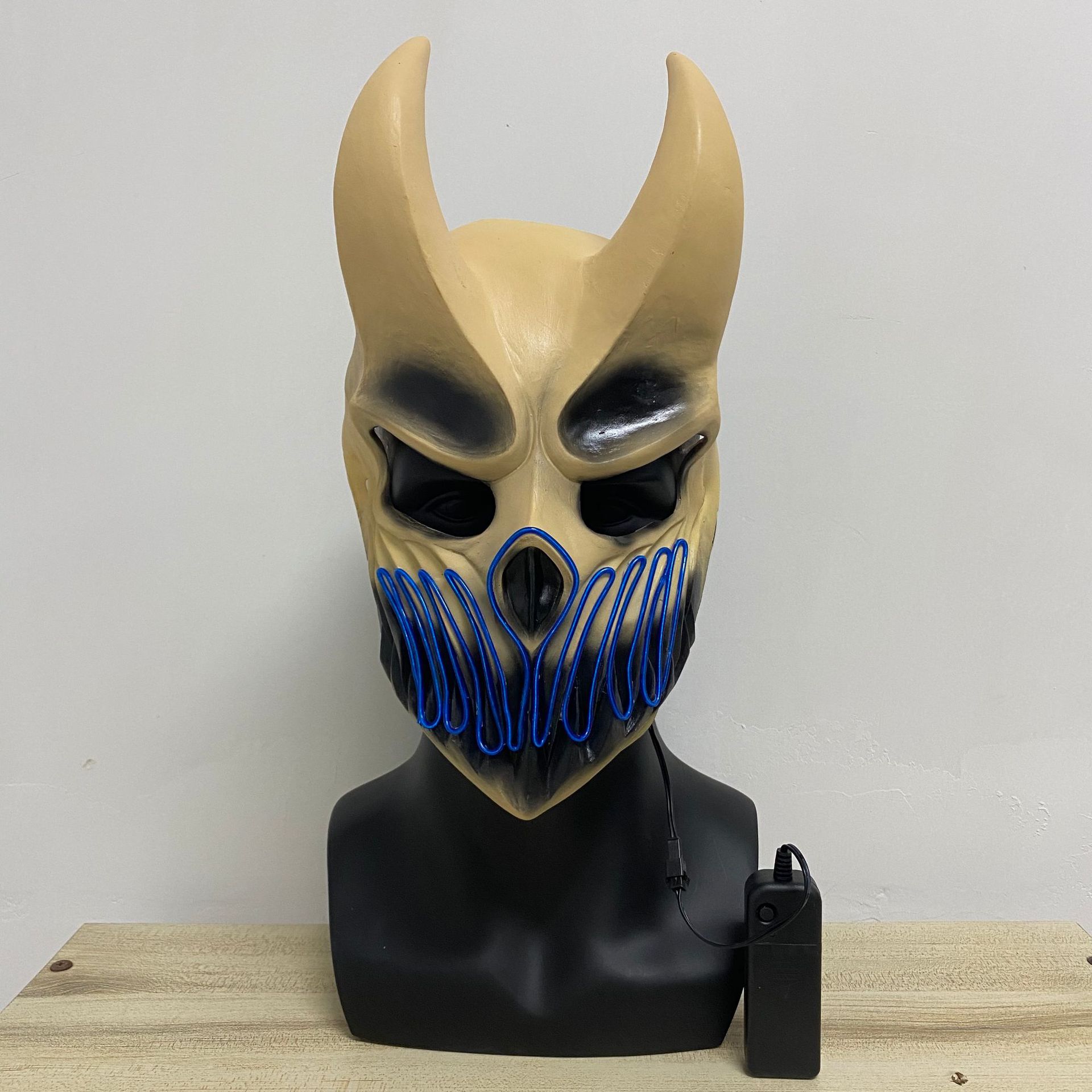 音乐节发光面具死神黑暗之子俄罗斯死核乐队面具万圣节舞会道具