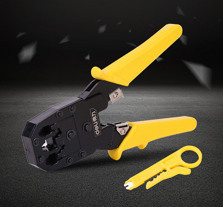 得力网络钳网络压线钳 剥线钳4p 6p 8p 得力dl2468