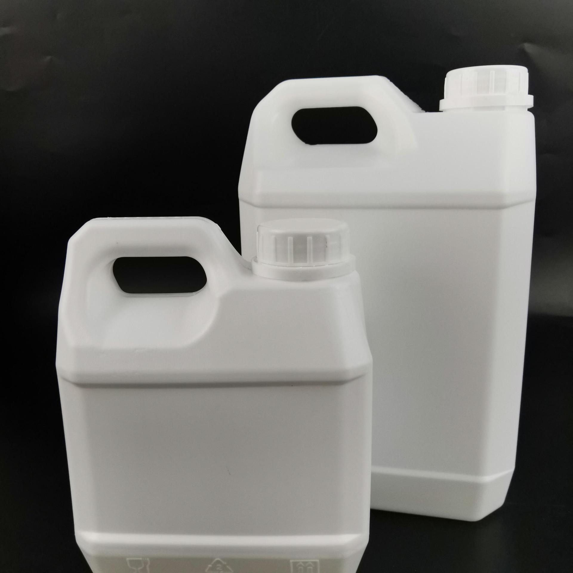 厂家直供 1kg塑料壶 消毒液塑料壶 扁方化工桶 农药花肥瓶1-5kg