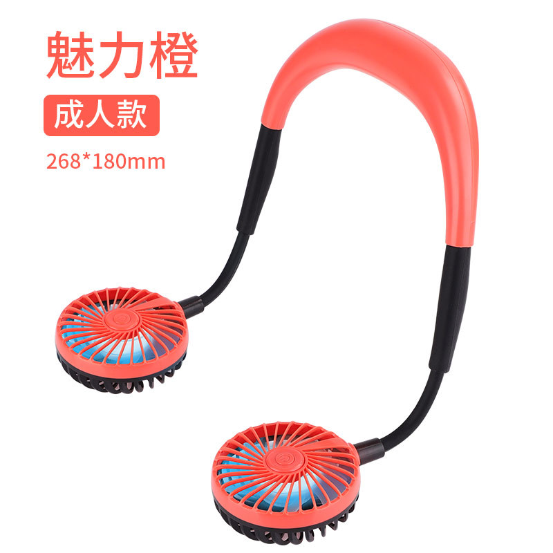 Temon 3 Generation Usb Lazy Halter Wearable Sports Charging Mini Desktop Small Electric Fan Factory in Stock