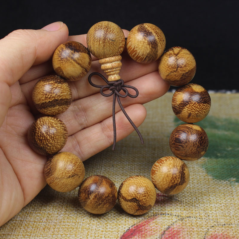 厂家批发 天然黄花木手串2.0香味清淡油份密度高 佛珠收藏品