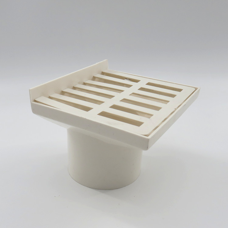 pvc侧排水地漏50/75/110同层 墙角屋面侧墙地漏 墙排水地漏