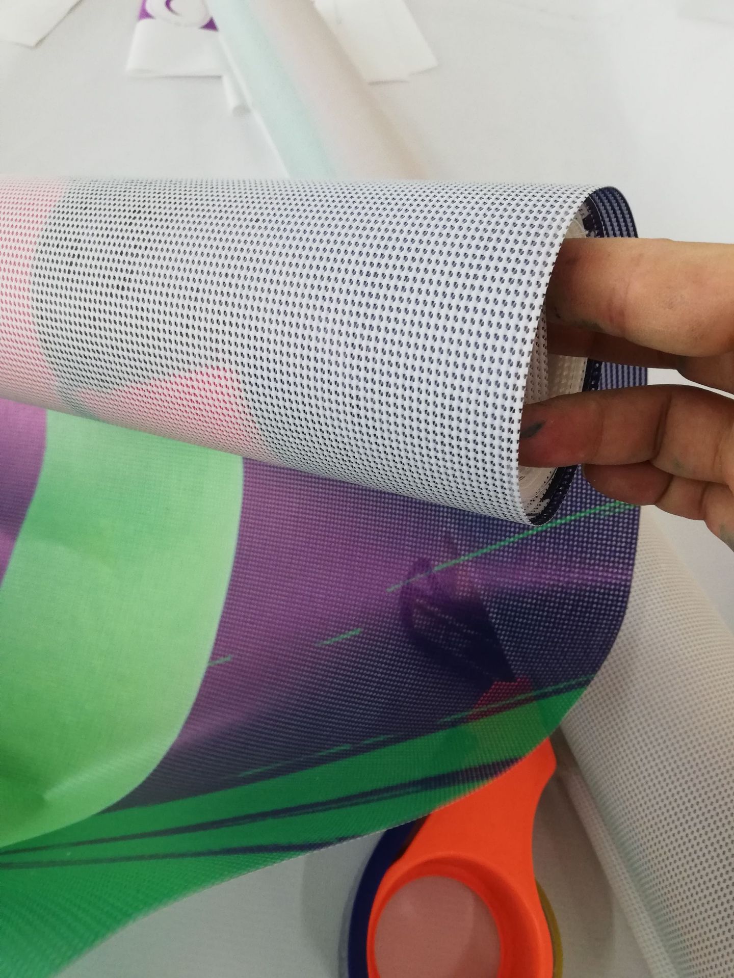 网格布喷绘户外喷画双面网格布高清海报制作网格布喷绘