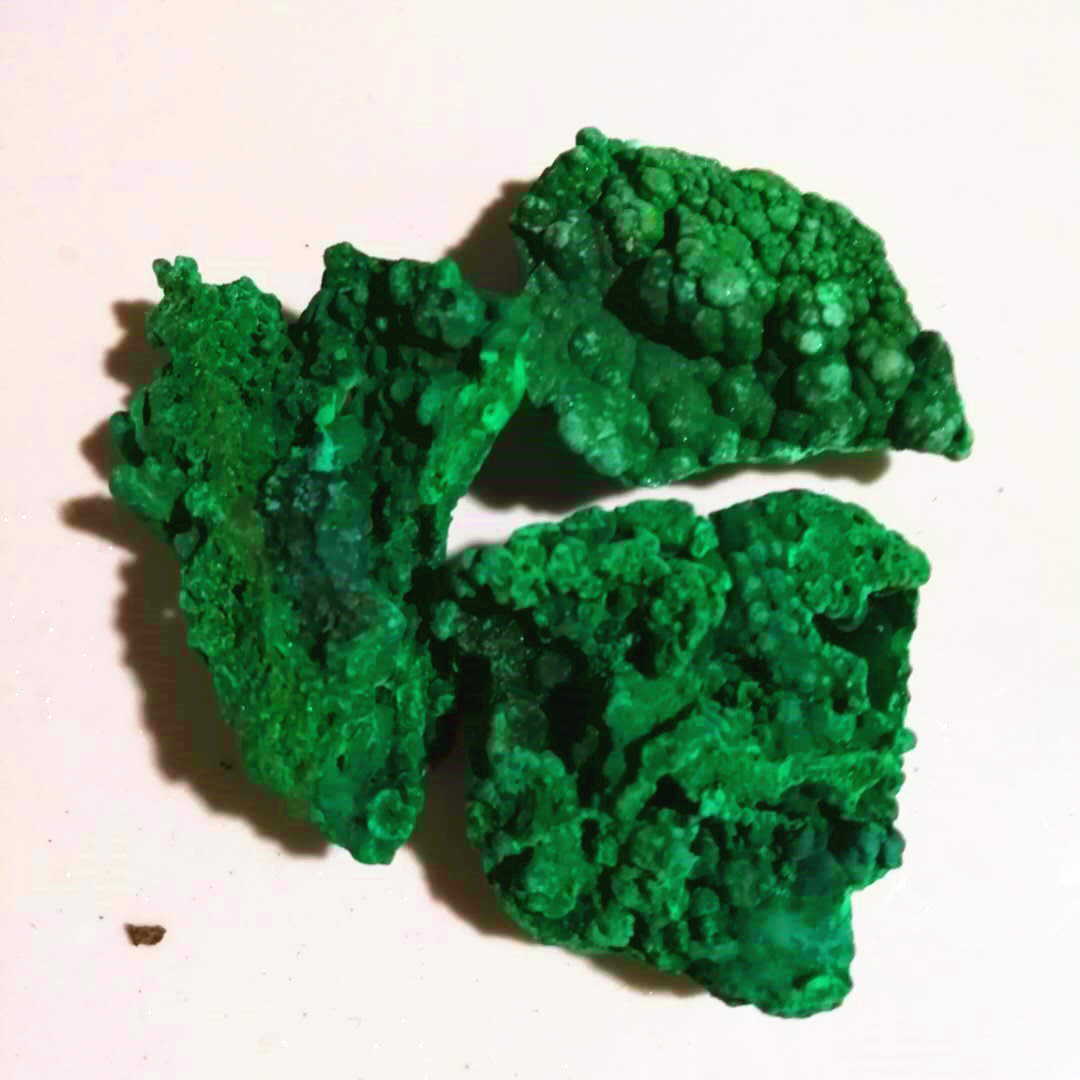 天然孔雀石原石 绿色矿物标本 观赏石奇石摆件批发