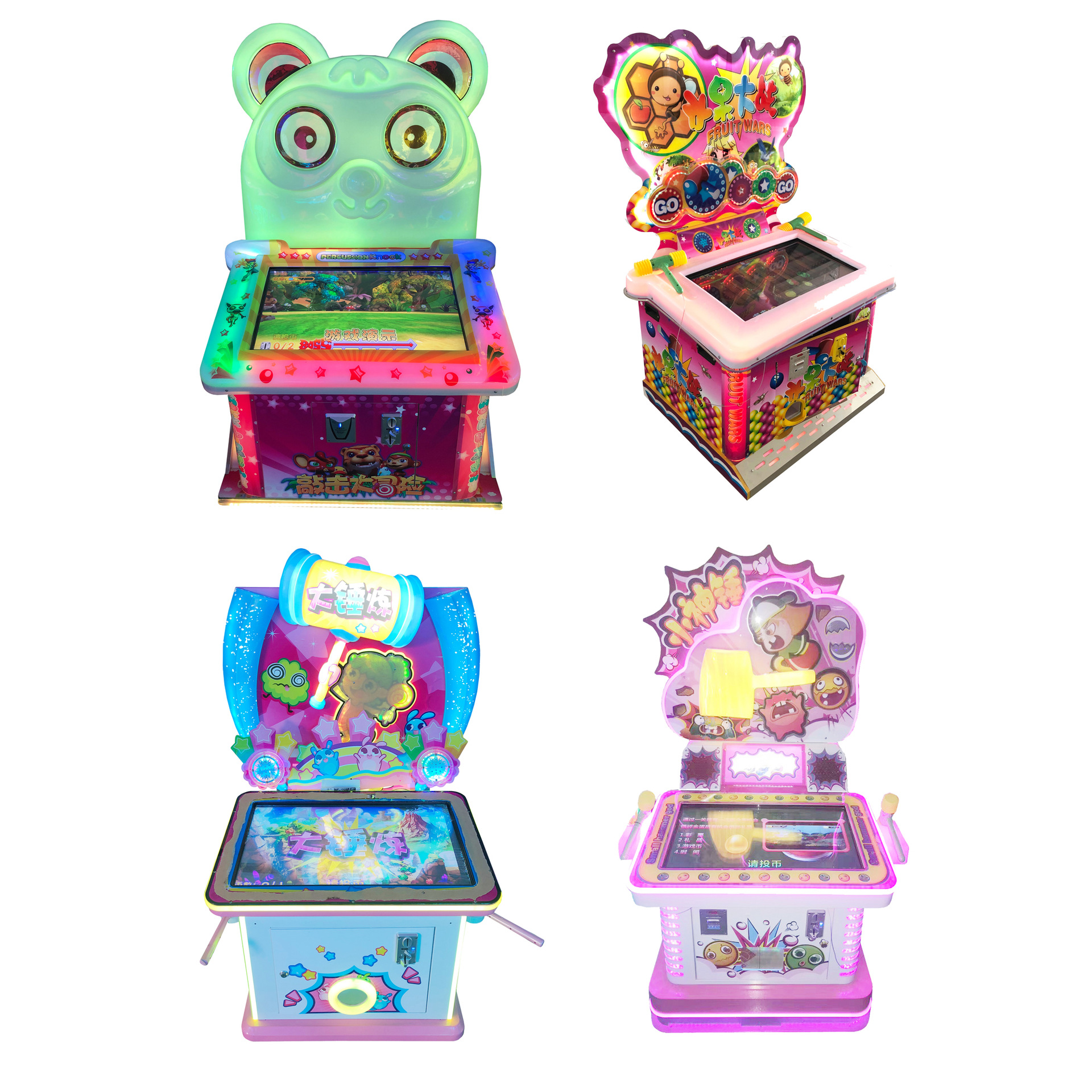 新款打地鼠游戏机儿童乐园亲子投币游艺机敲击益智电玩城游乐设备