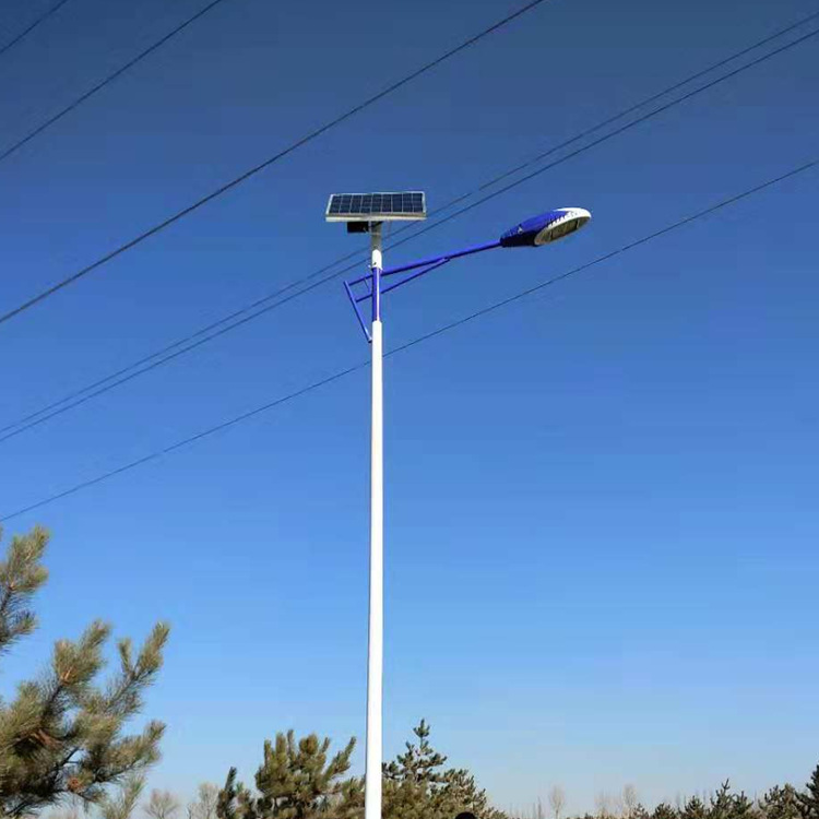 农村太阳能路灯厂家直销新款新星灯头a字臂6米太阳能路灯一体化