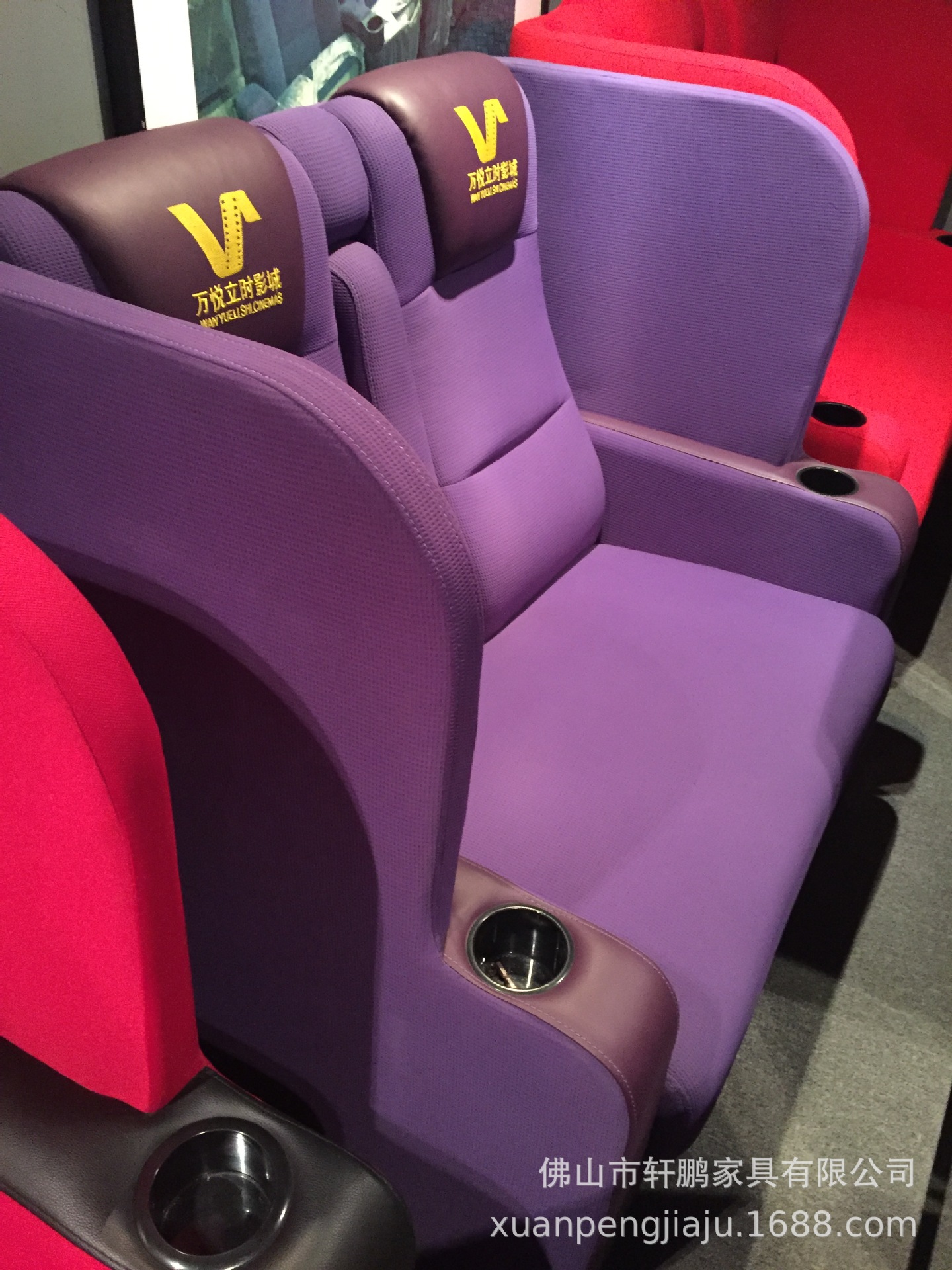 影院情侣座椅 情侣休闲座椅 剧院情侣二人座沙发 影院椅 xp-520