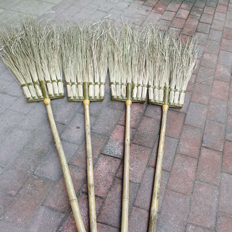 批发街扫印尼扫加厚大街扫竹扫把葵扫把头柄分装马路扫把