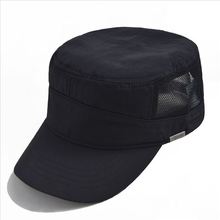 夏季韩版军帽帽加高头围平顶帽男女遮阳帽子透气网帽工厂批发