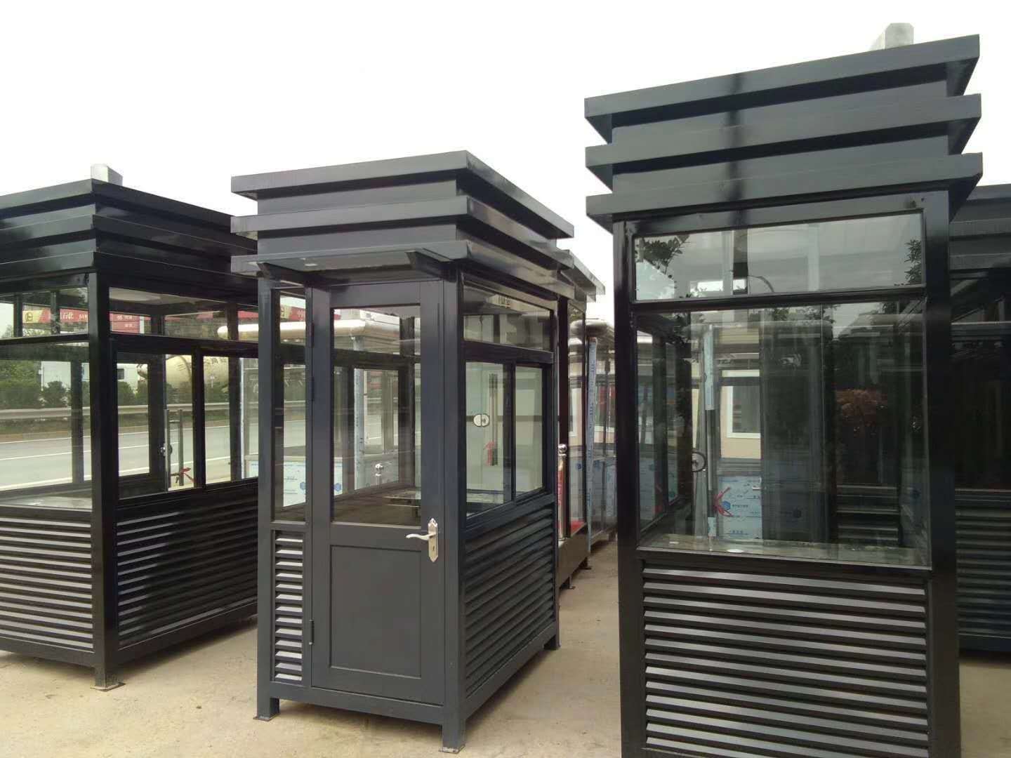 江西真石漆岗亭户外小区保安值班岗亭门卫亭移动收费亭成品活动房