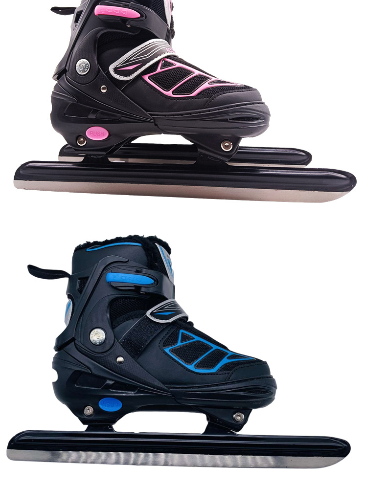 钢托冰刀鞋儿童可调冰刀速滑冰球刀男女成人花样鞋初学溜冰刀