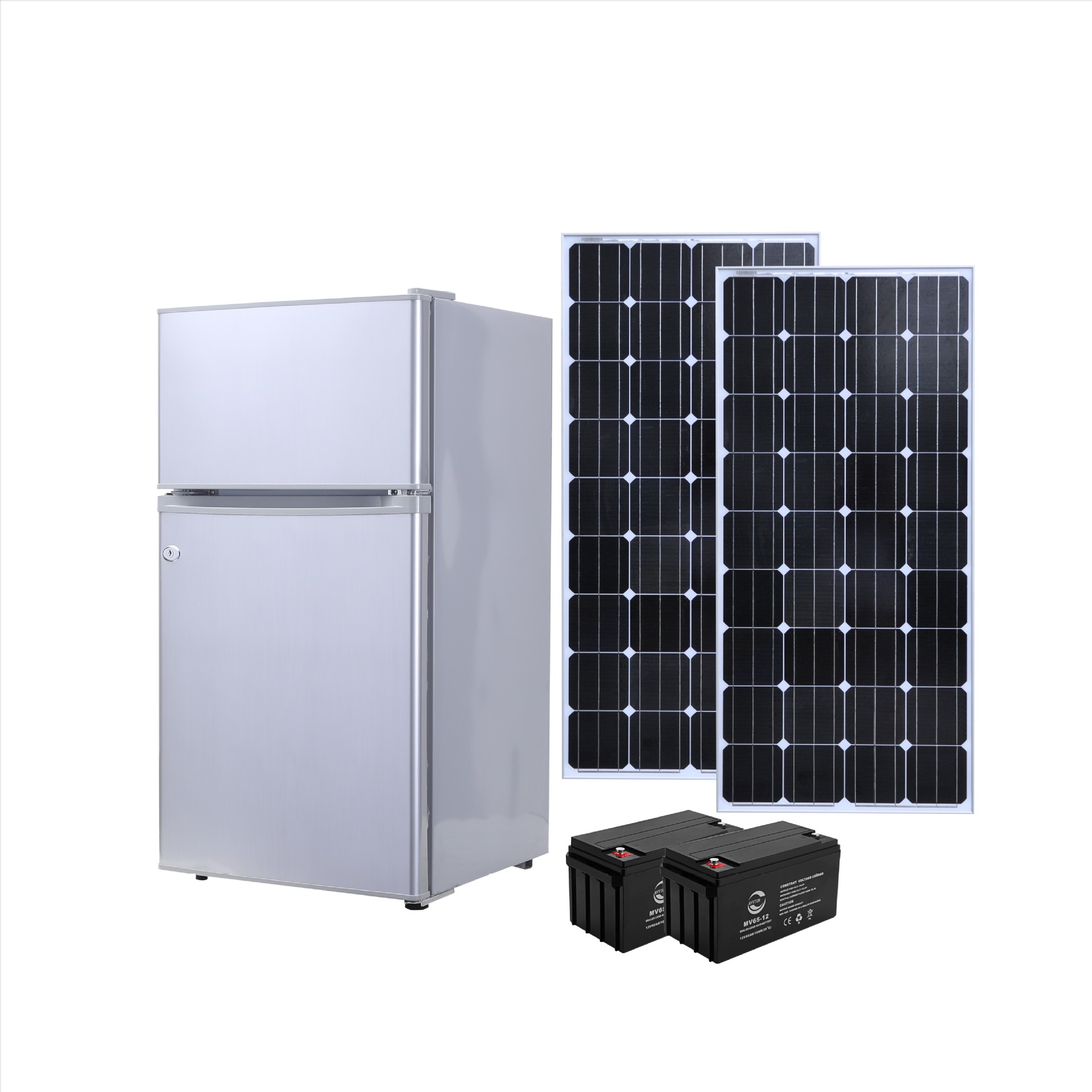 厂家直销12v压缩机车载冰箱105l太阳能直流冰箱直流房车冰箱