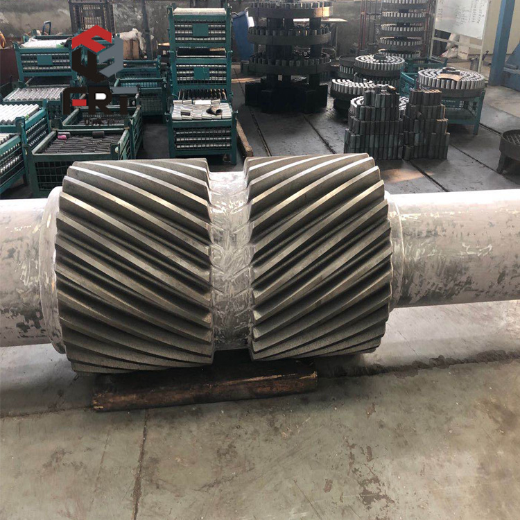 齿轮轴厂家加工大型齿轮轴 花键轴 大模数非标花键轴来图定制