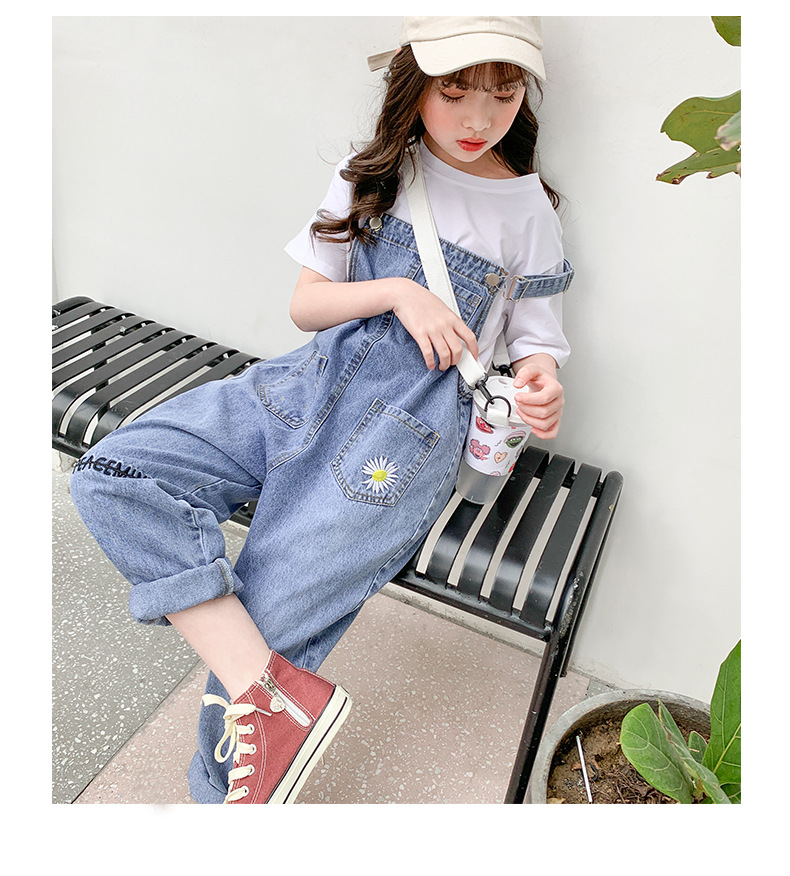 女童牛仔背带裤2020春夏款韩版网红牛仔裤中大儿童宽松洋气吊带裤