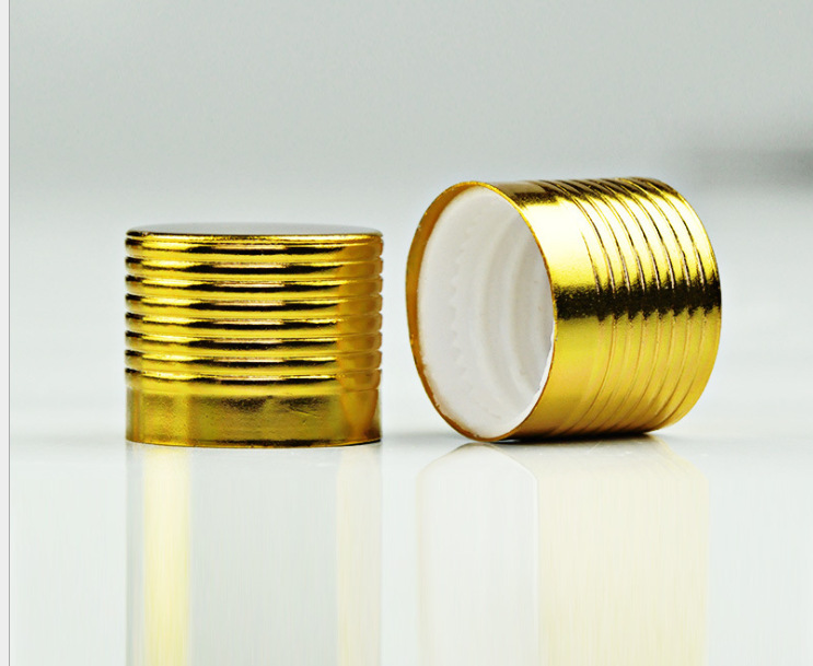 电化铝哑金盖内塞垫片金螺纹盖罗纹金属精油瓶盖螺旋盖罗丝工具