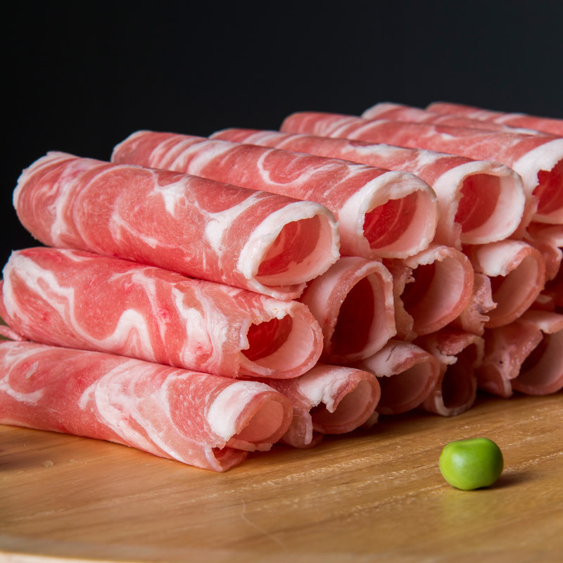 厂家直销大庄园新西兰羔羊肉卷2000g羊排肉火锅食材冷冻羊肉