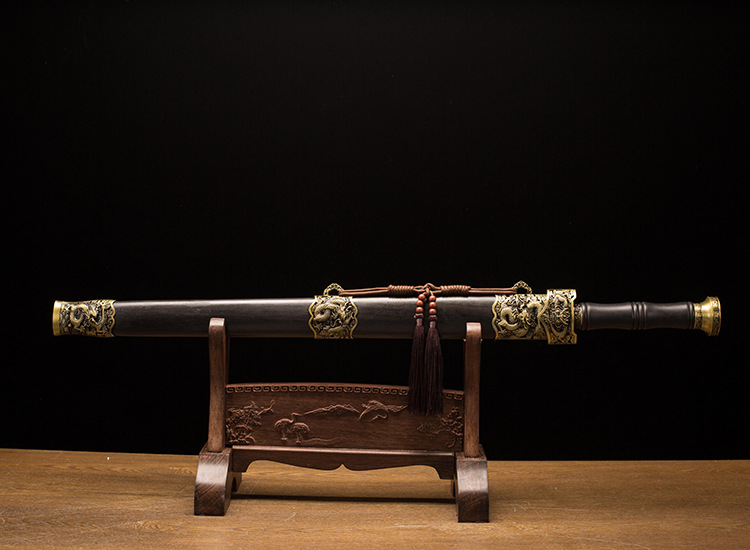 龙泉市侍诚御龙剑汉剑赵云剑花纹钢手工硬剑唐剑镇宅刀剑未开刃