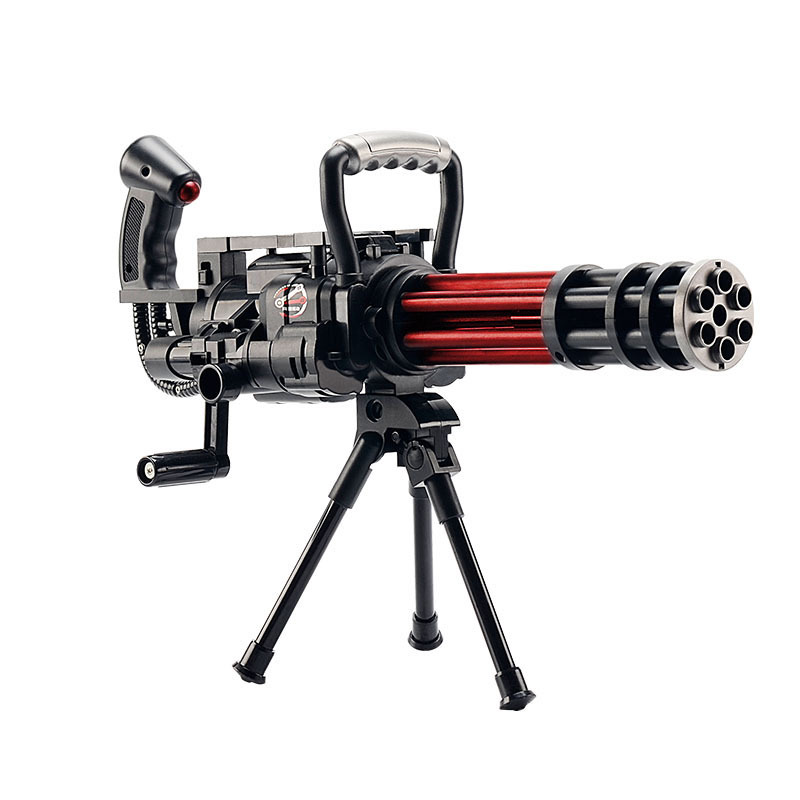 宜佳达加特林电动连发手摇单发软弹枪大男孩户外吃鸡cs玩具礼物