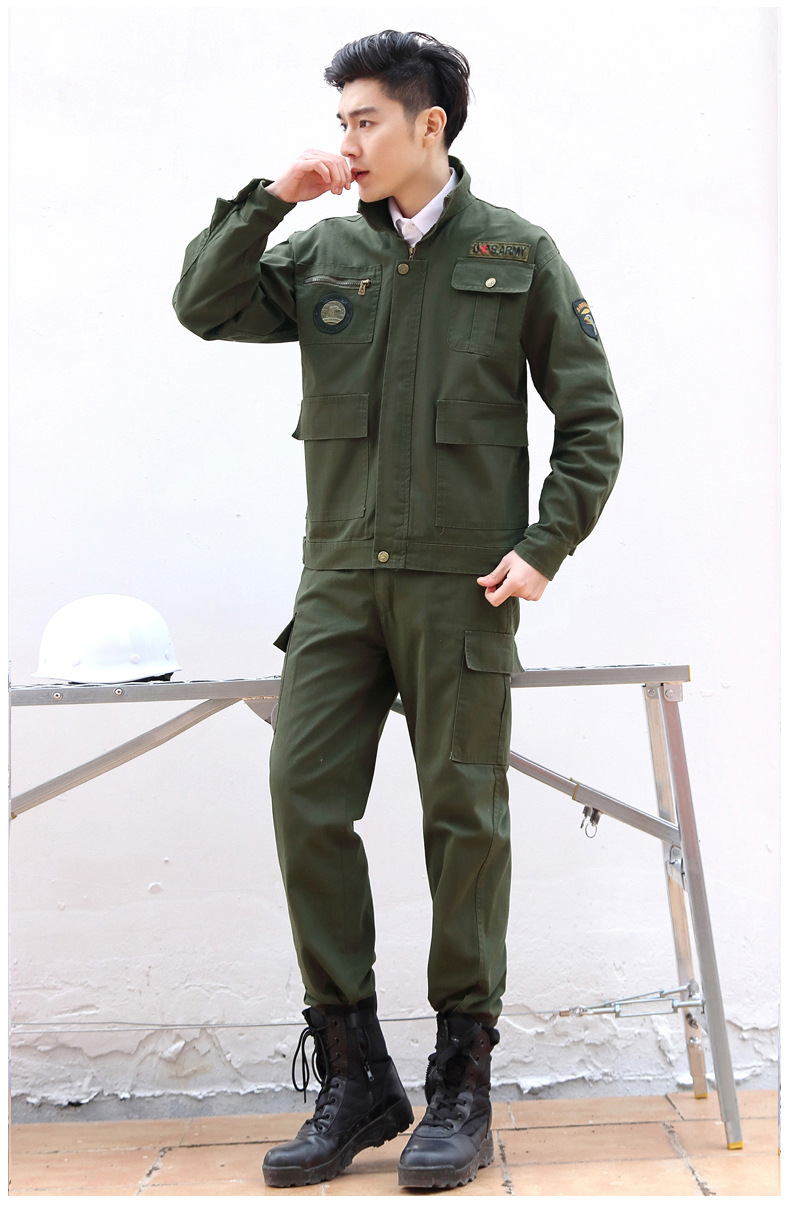 工作服套装男劳保服夏季纯棉防烫耐磨迷彩服夏装电焊工地干活衣服