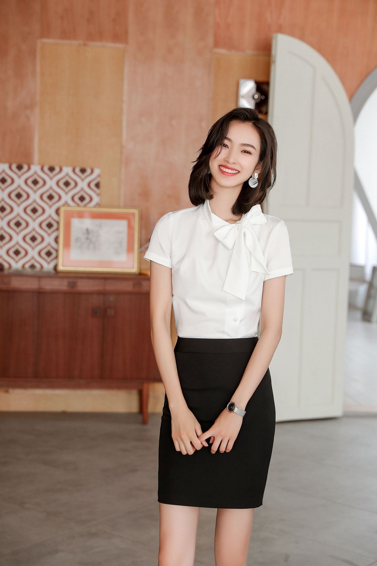 工作服女职业装气质空姐制服秘书上班族夏天套装套裙美容院工装