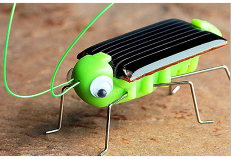 厂家批发创意课堂教学生日礼物蛊惑益智儿童玩具太阳能蚂蚱玩具