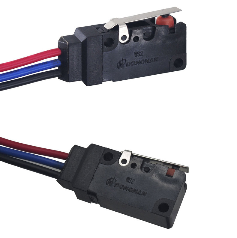 防水微动开关ws2 ip67门控开空调排水系统信号控制导线可定制