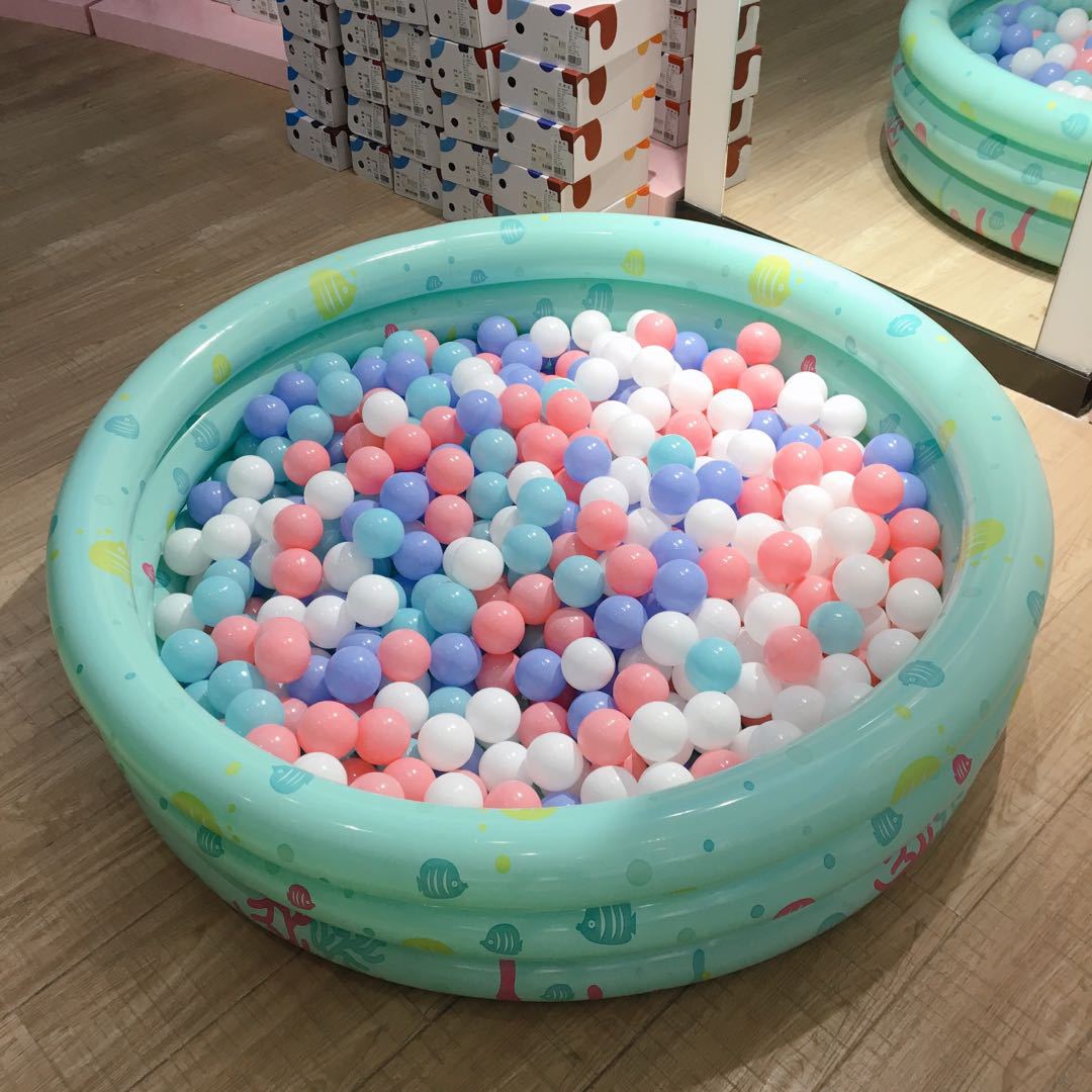 义乌送货上门 婴儿游泳池游乐场用五颜六色的海洋球 促销8523