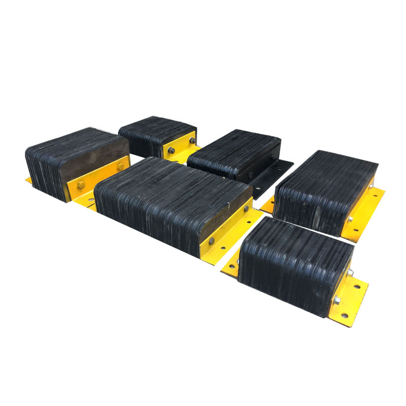 橡胶防撞块码头护墙胶块防护板倒车墩仓库物流缓冲块角铁防撞块垫