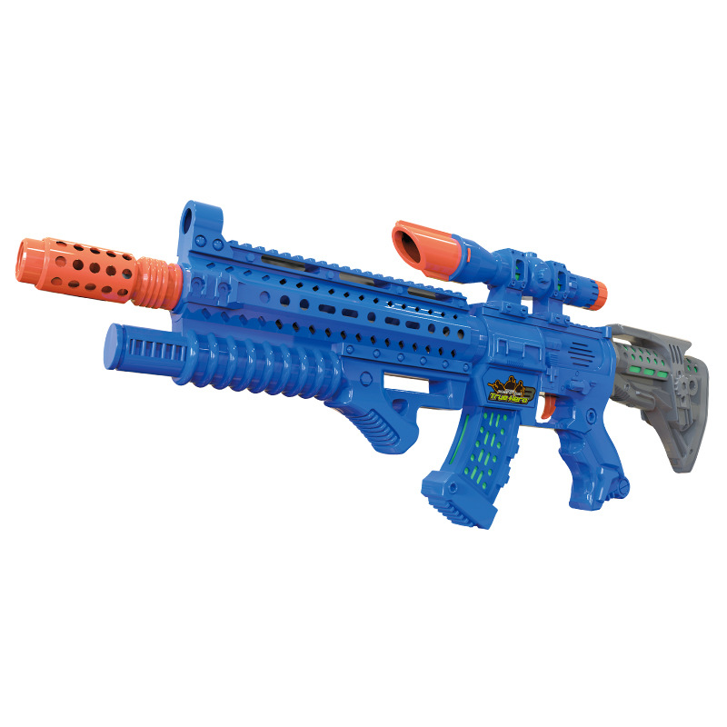 Acousto-Optic Gun Voice Gun Submachine Gun Assault Gun Star Energy Punch Children Electric Toy Gun