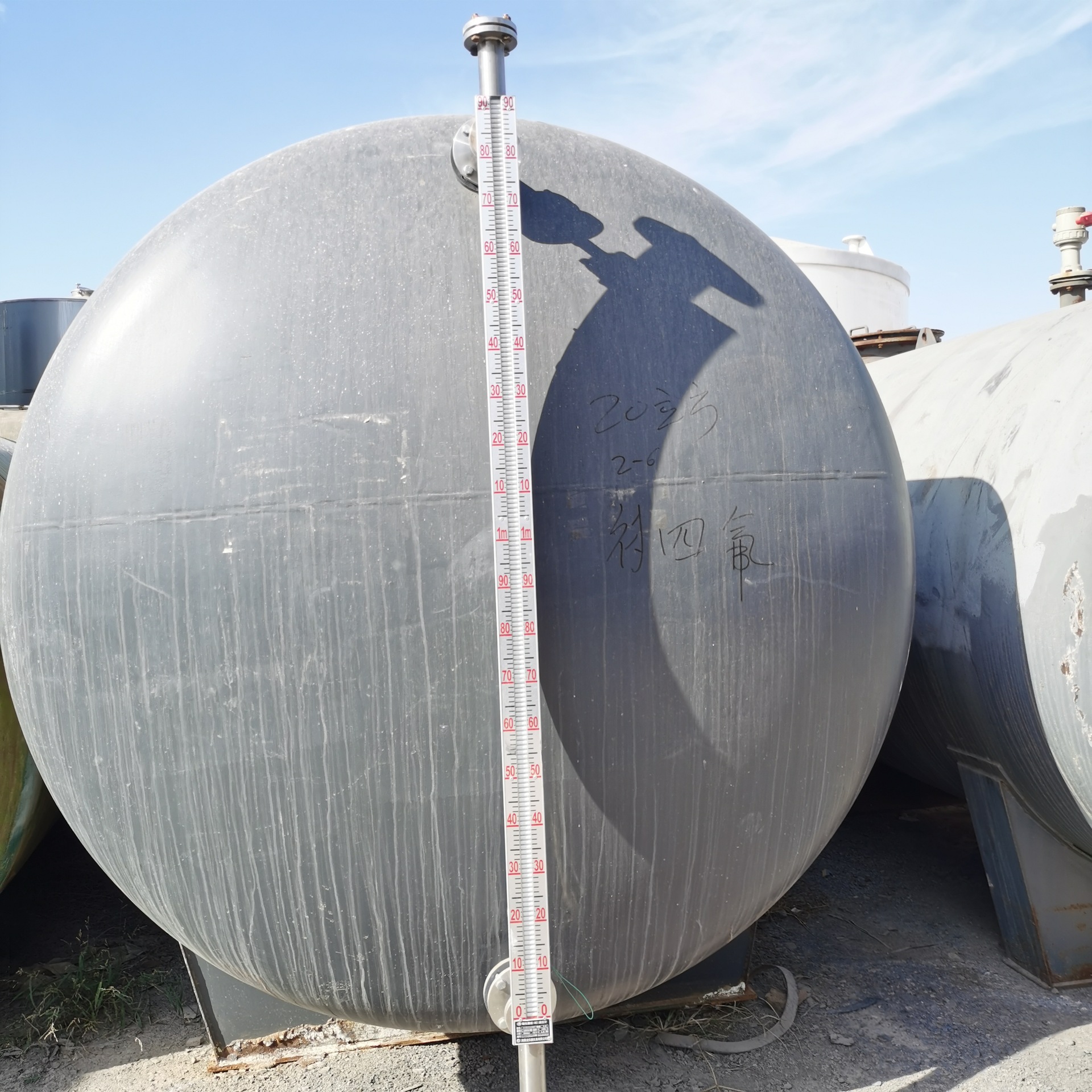 处理二手10吨卧式衬四氟储罐 内衬ptfe四氟 20吨碳钢内衬四氟储罐