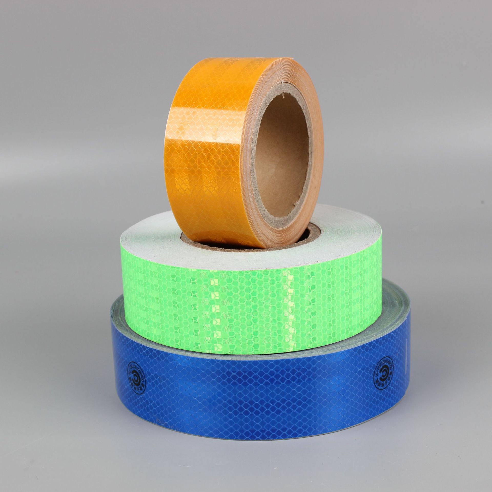 跨境电商黄色pet车身反光车贴反光膜警示反光胶带反光贴警示胶带