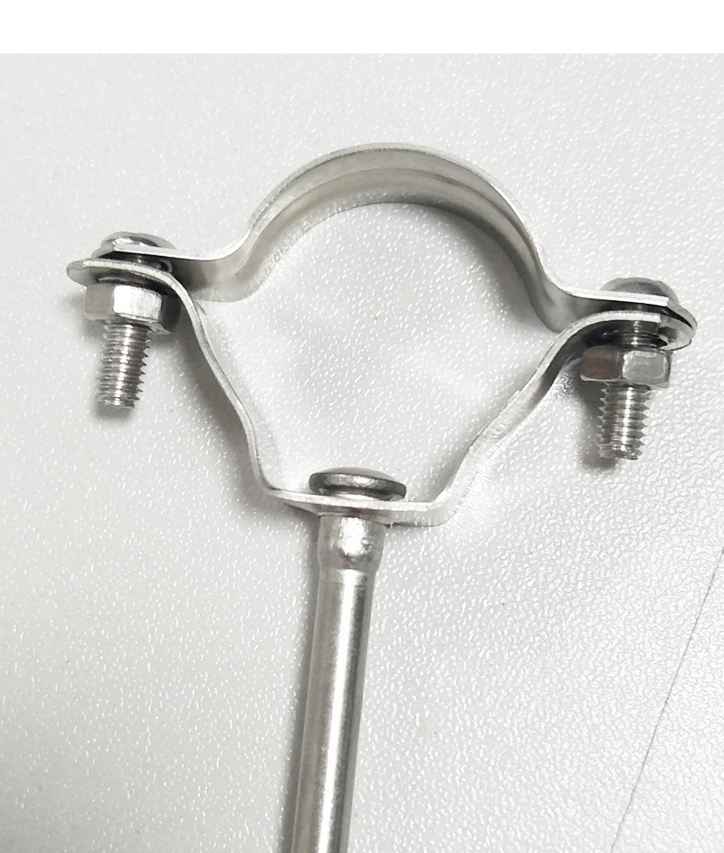 全不锈钢管卡带钉管夹50 75 110 160 pvc排水管抱箍ppr固定墙卡扣