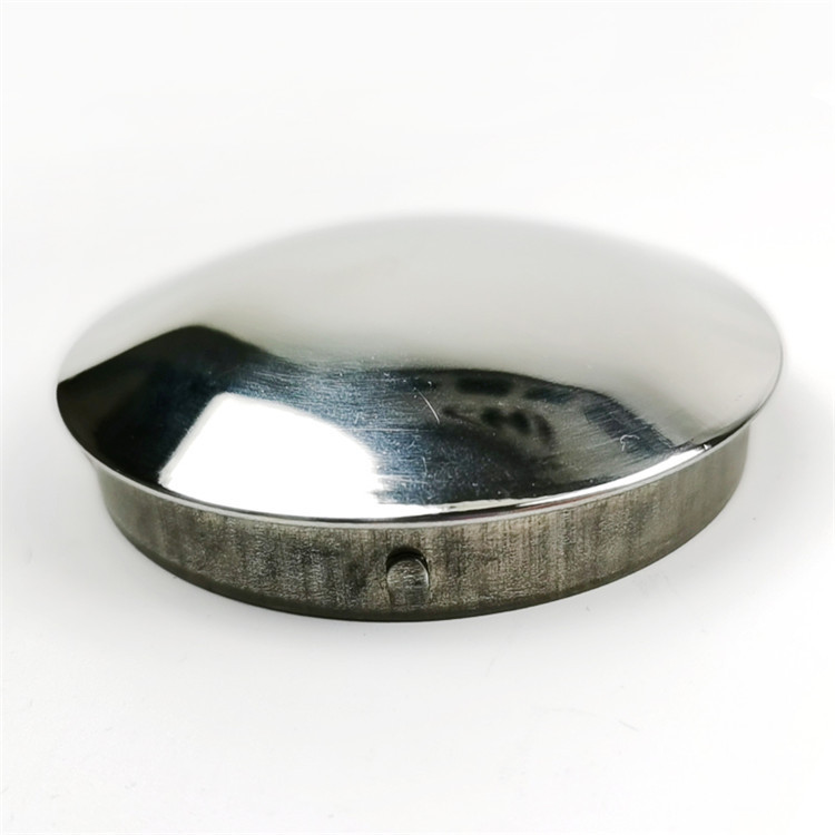 304不锈钢圆形封口盖 圆管管头封口盖定制 楼梯扶手装饰封口盖