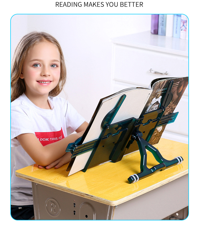 好学星学生多用途看书架儿童桌面读书架书本支架便携阅