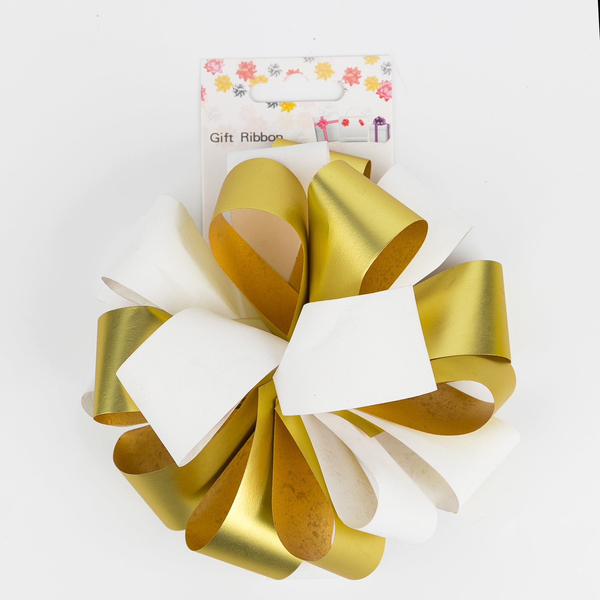 婚庆节庆礼品包装装饰10cm印刷塑料彩带手扯花厂家直销