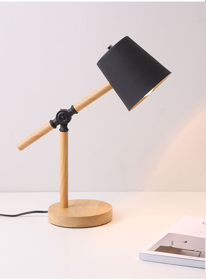 台风灯护眼书桌学生阅读灯简约现代北欧创意宿舍插电卧室学习台灯