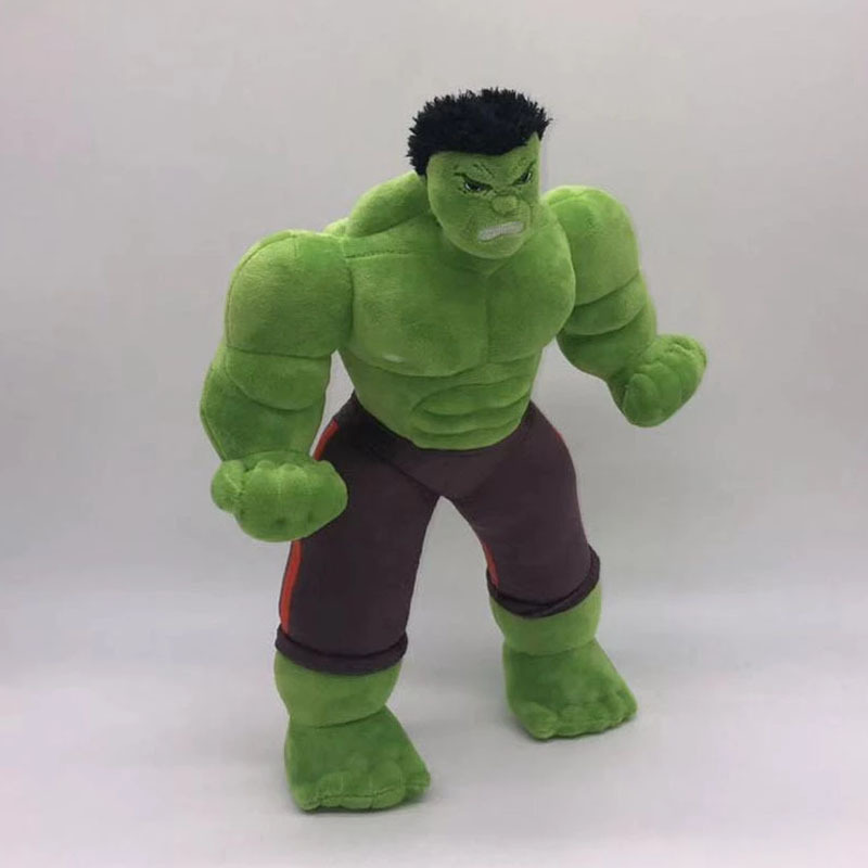 外贸绿巨人浩克公仔复仇者钢铁侠联盟系列人偶布娃娃毛绒玩具定制