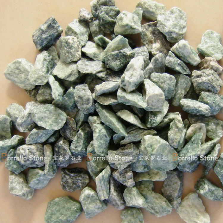 绿色砾石绿色水洗砾石35mm透水地坪砾石