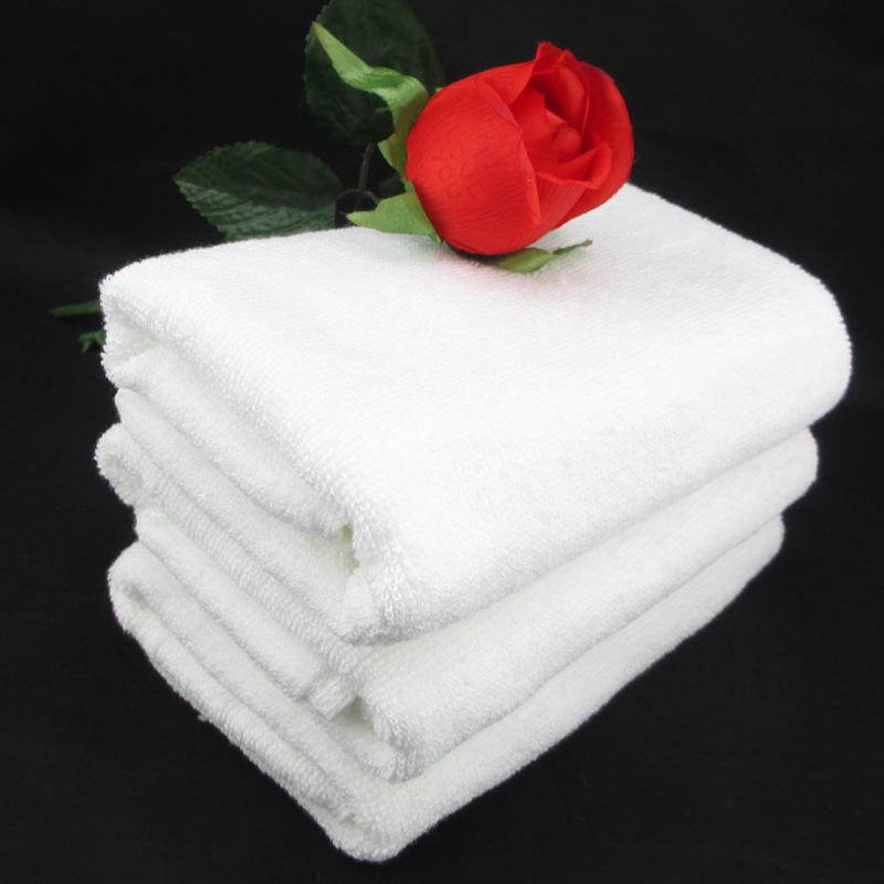 32 Shares 100G Hotel Hotel Beauty Salon Hot Spring Embroidered Logo Cotton Thickened Absorbent White Towel