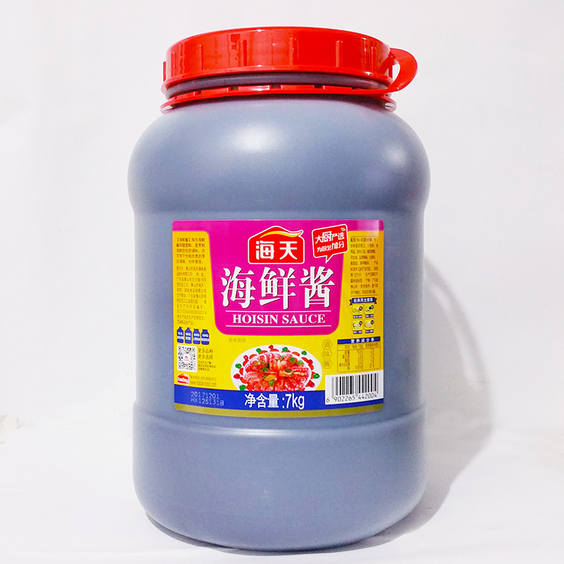 海天海鲜酱7kg大桶装商用即食海鲜味火锅蘸料辣炒红烧酱