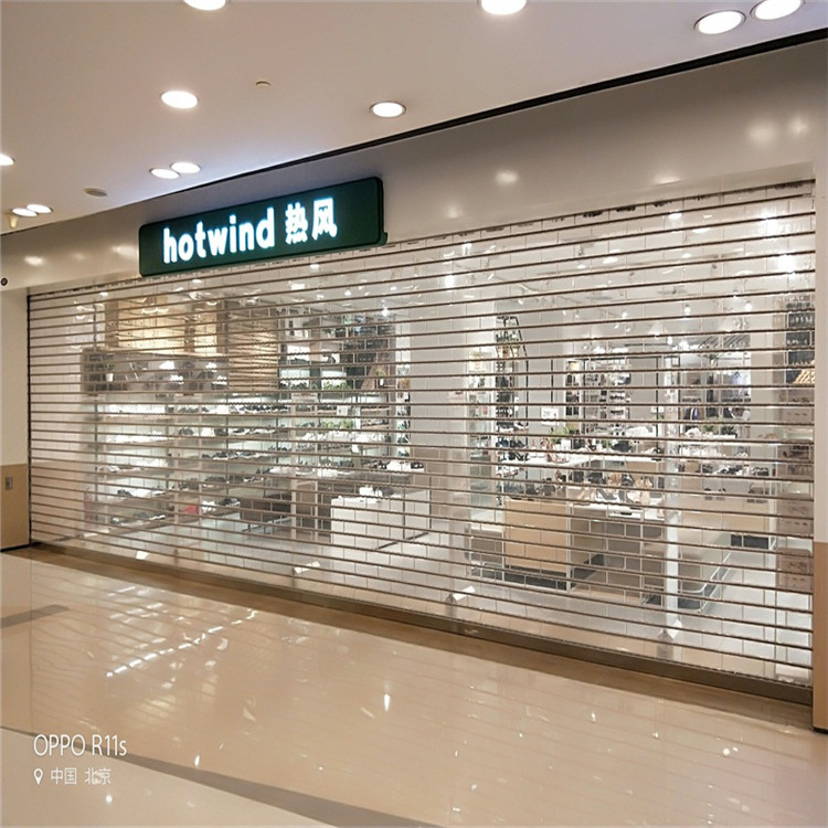 水晶卷帘门防火防盗美观大方免费测量免费维修厂家直销可做侧卷