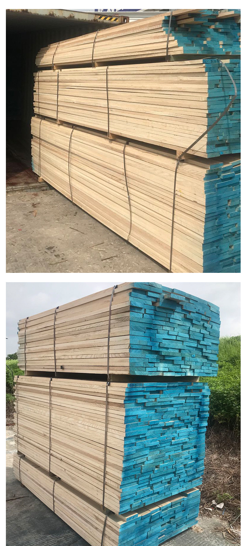 厂家直供美式家具实木板材耐腐蚀美国原装进口白腊木木材定制批发