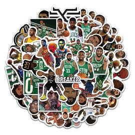 篮球明星凯里欧文行李箱贴纸德鲁大叔笔记本电脑手机壳防水贴画