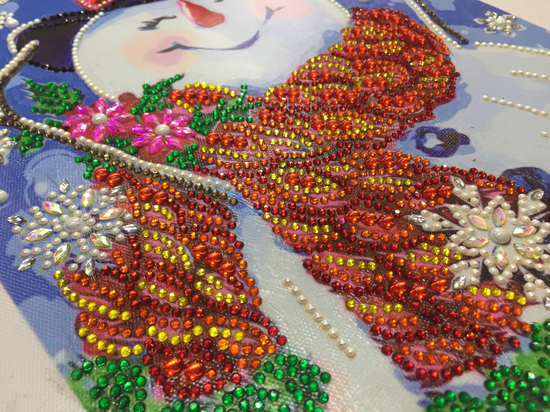 2020新款手工点钻 厂家钻石画笔记本diy贴钻水晶异形钻雪人