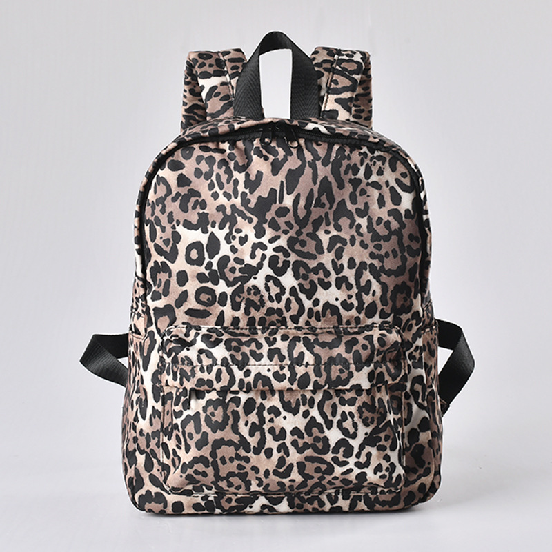 豹纹学生书包女大容量背包批发旅行韩版休闲双肩背包批发