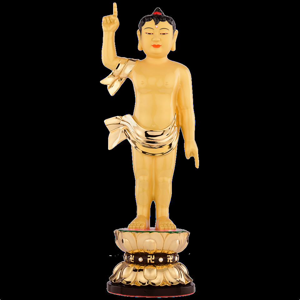 盛凡铜鎏金浴佛盆悉达多太子佛寺庙寺院用佛具风水摆件工厂代发