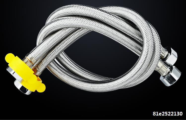 热水器进出水管马桶上水高压防爆连接管冷热金属软管4分家用加长