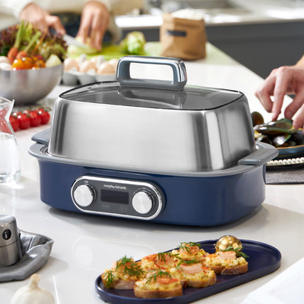 摩飞mr1168极速电蒸锅多功能家用小型隔水蒸炖锅自动预约电蒸煮锅